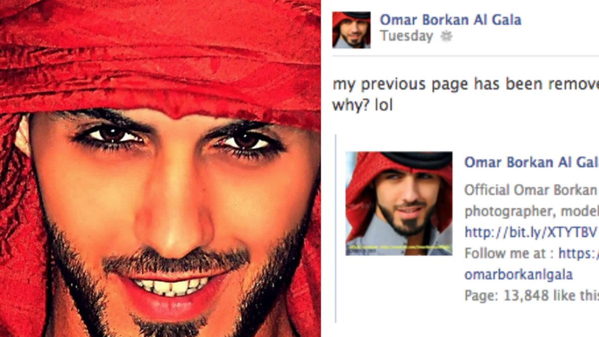 Omar Borkan Al Gala kastades ut från Facebook.